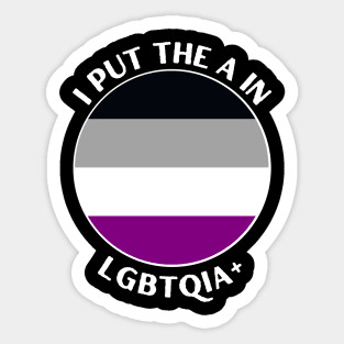 Asexual Pride Identity LGBTQIA Sticker